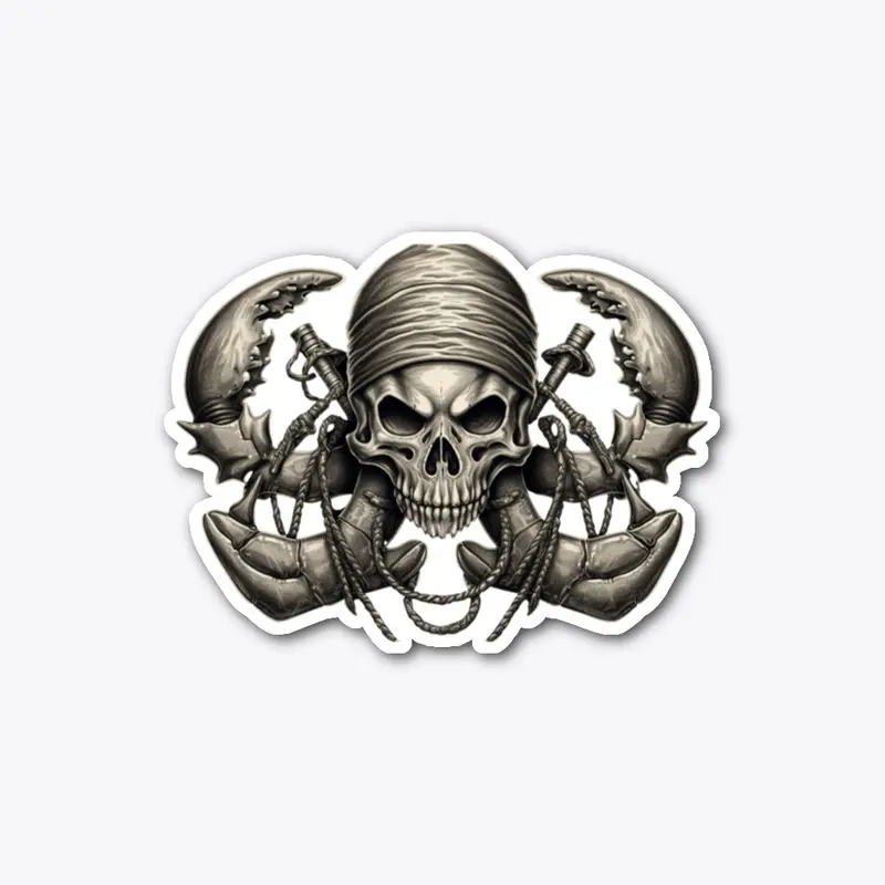 Crawfish Crossbones Decal